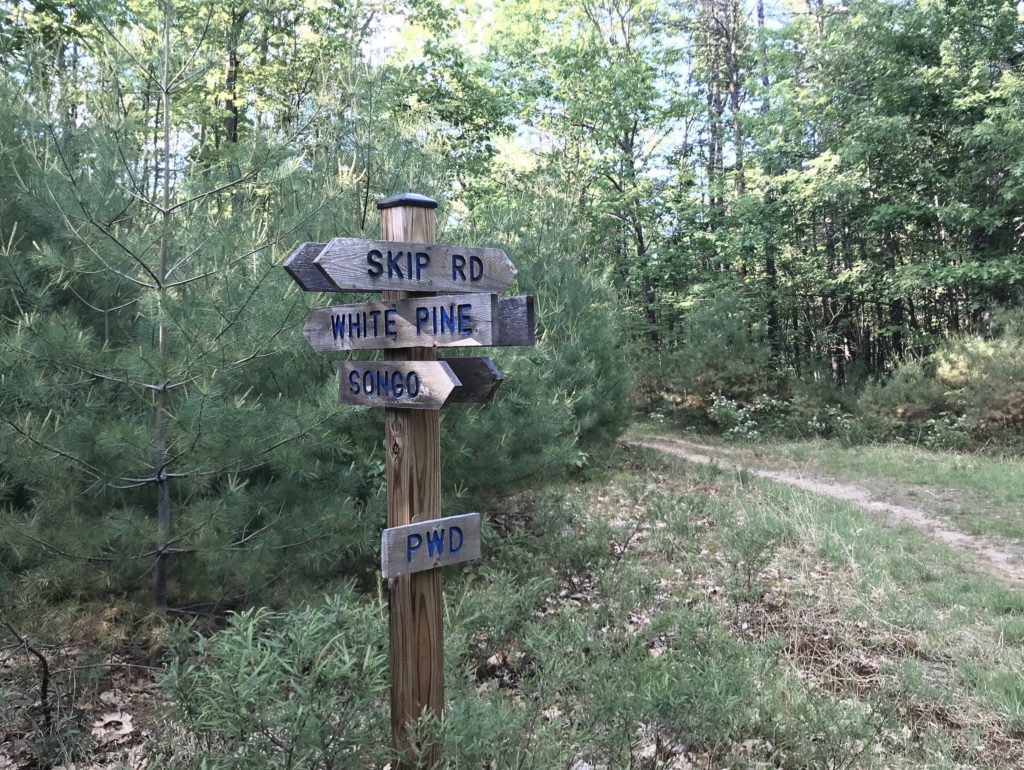 a trail sign