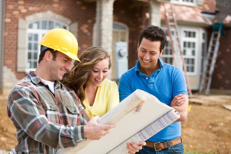 architect reviewing plans