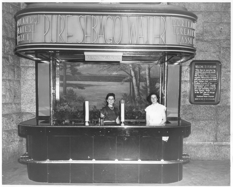 historic photo of the PWD water booth